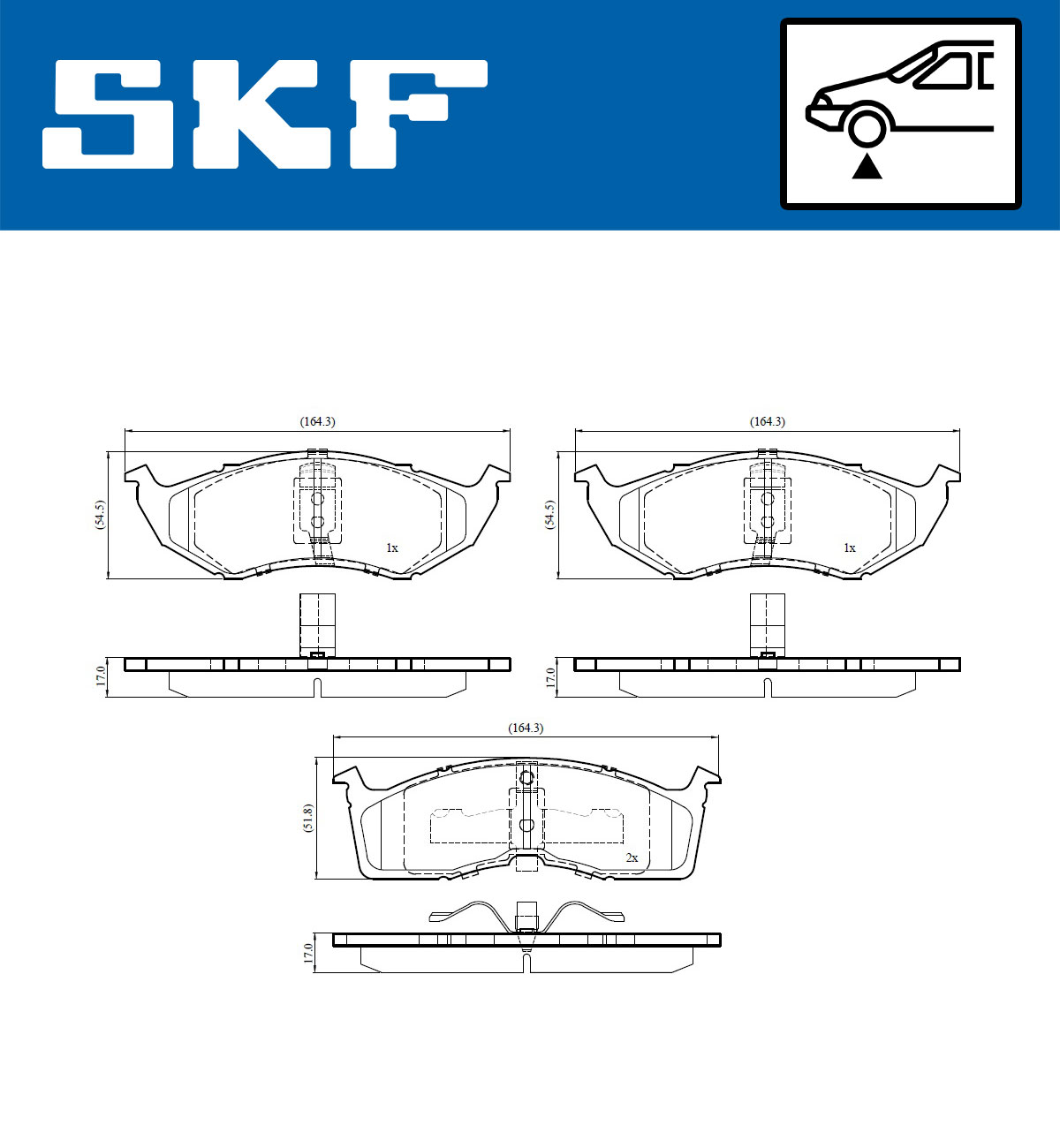 Remblokset SKF VKBP 81133