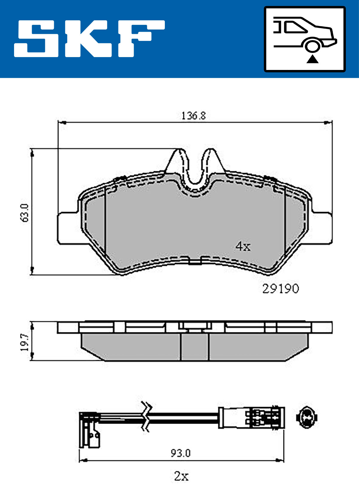 Remblokset SKF VKBP 90071 E