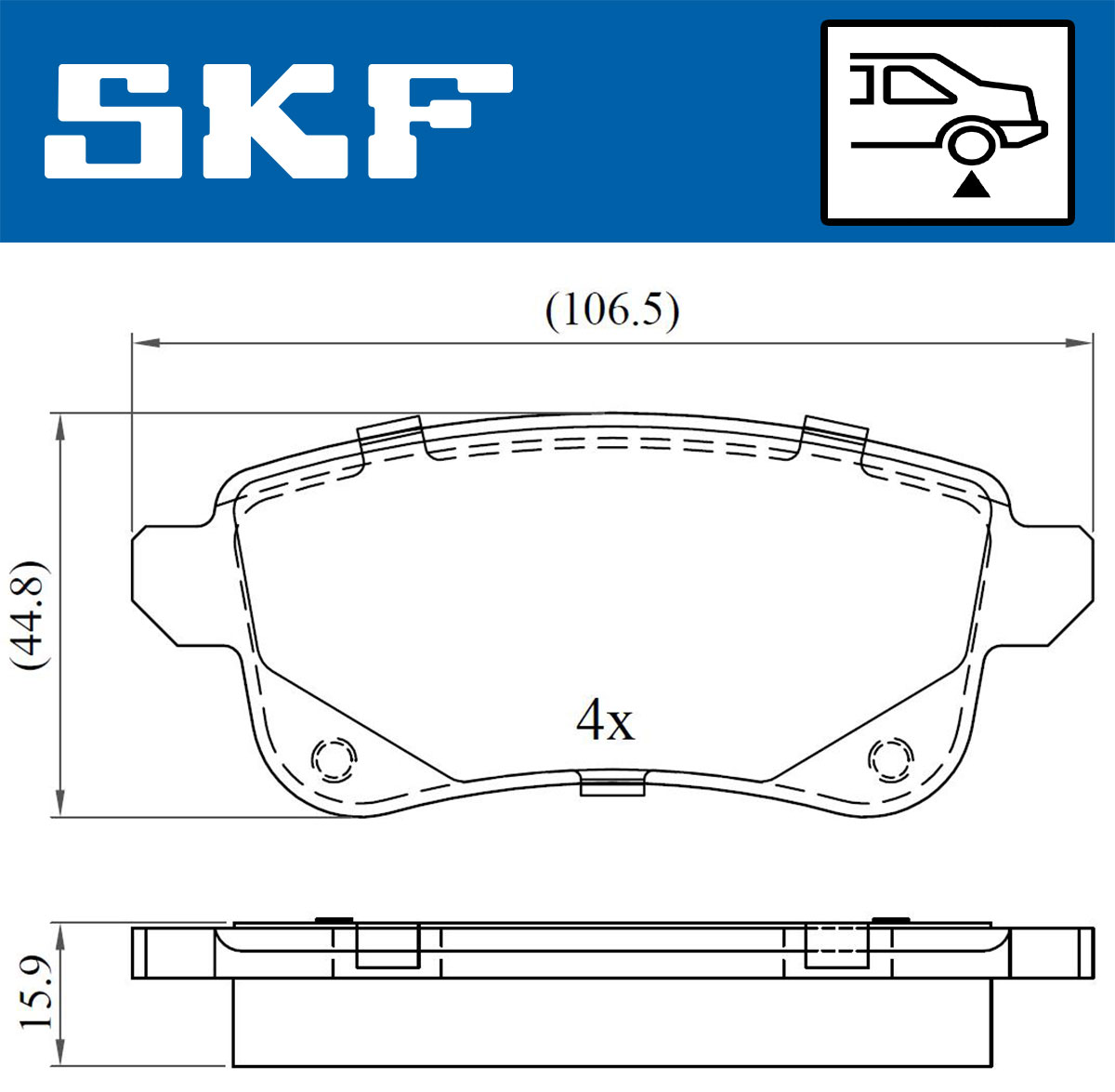 SKF Remblokset VKBP 90134