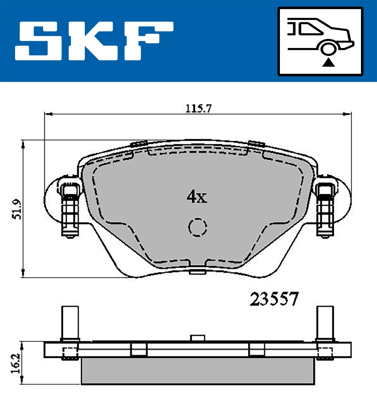 Remblokset SKF VKBP 90170