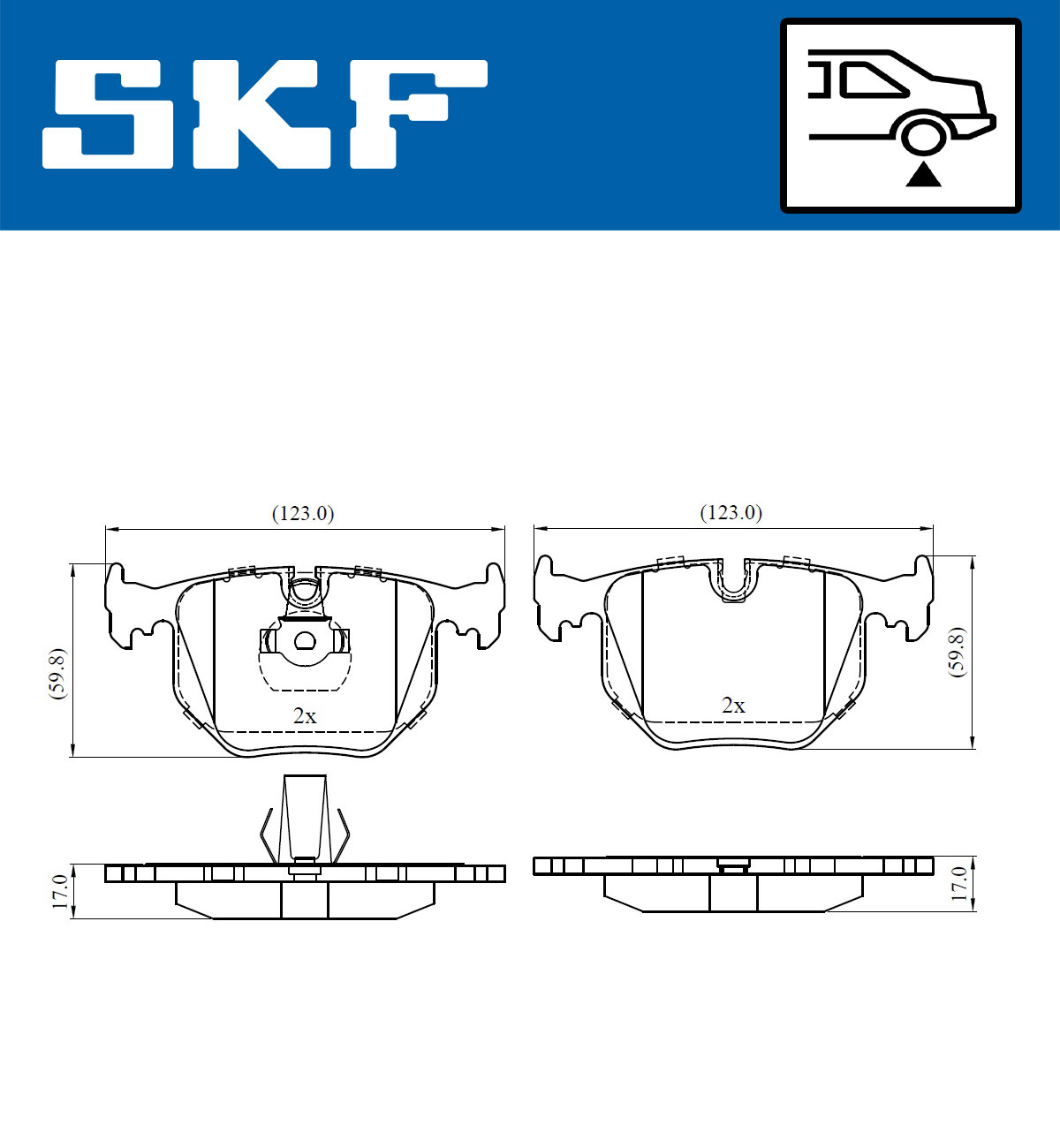 Remblokset SKF VKBP 90279