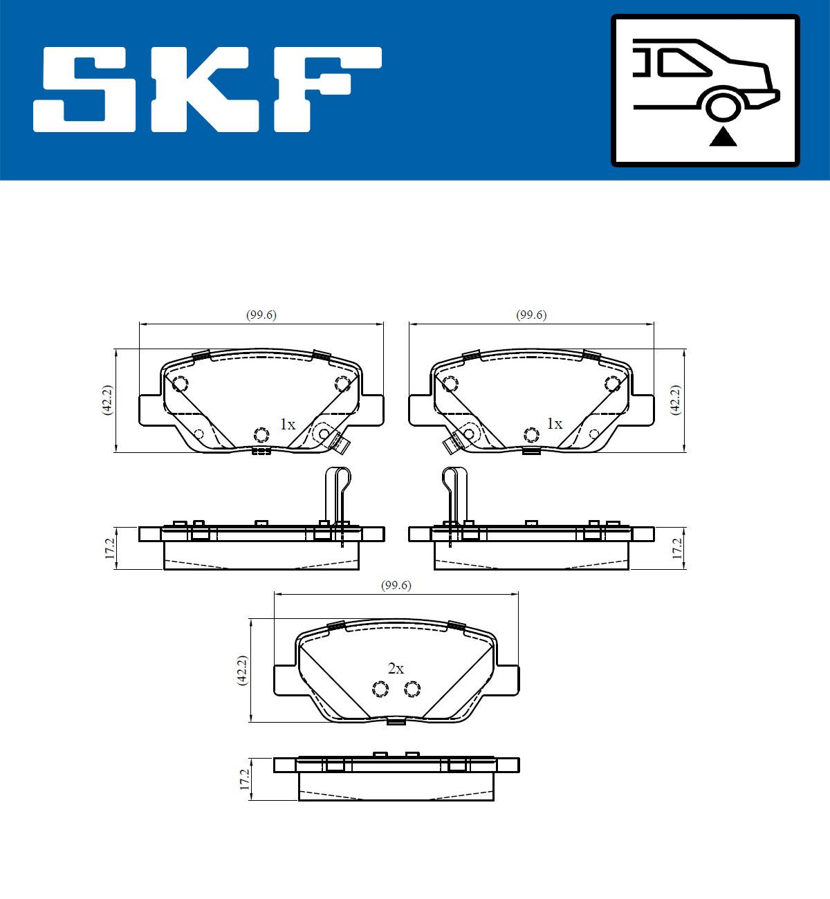 SKF Remblokset VKBP 90303 A