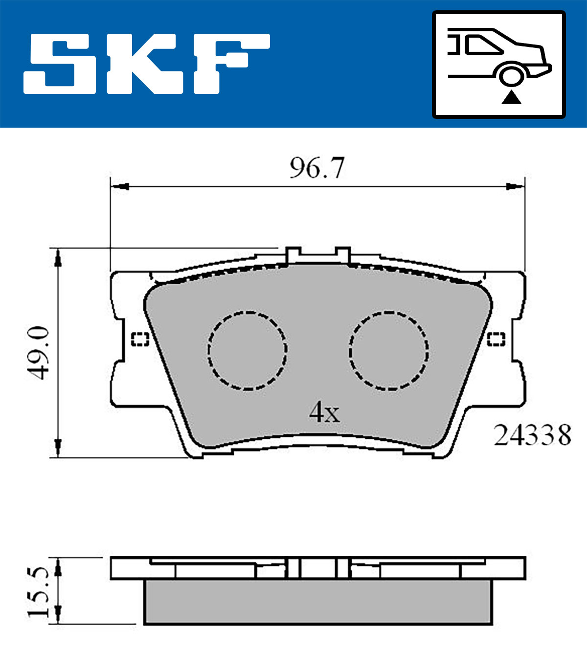 SKF Remblokset VKBP 90307
