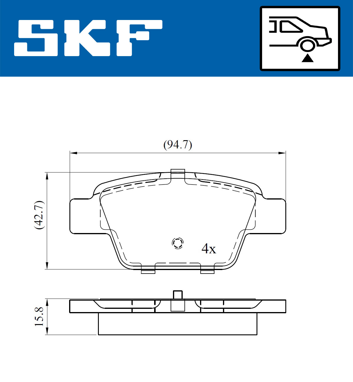 Remblokset SKF VKBP 90315