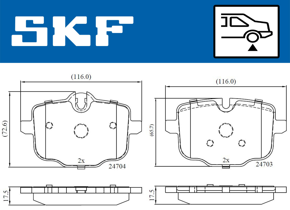 SKF Remblokset VKBP 90366
