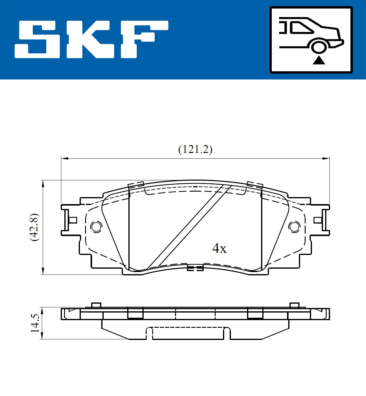 Remblokset SKF VKBP 90630