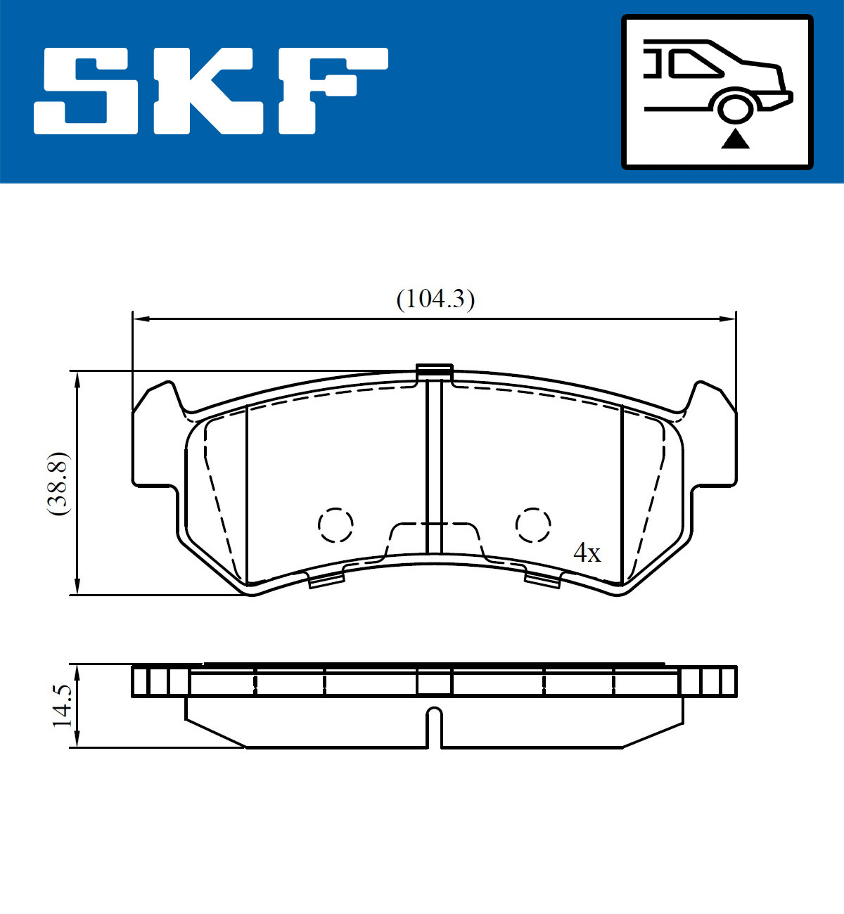 SKF Remblokset VKBP 90659