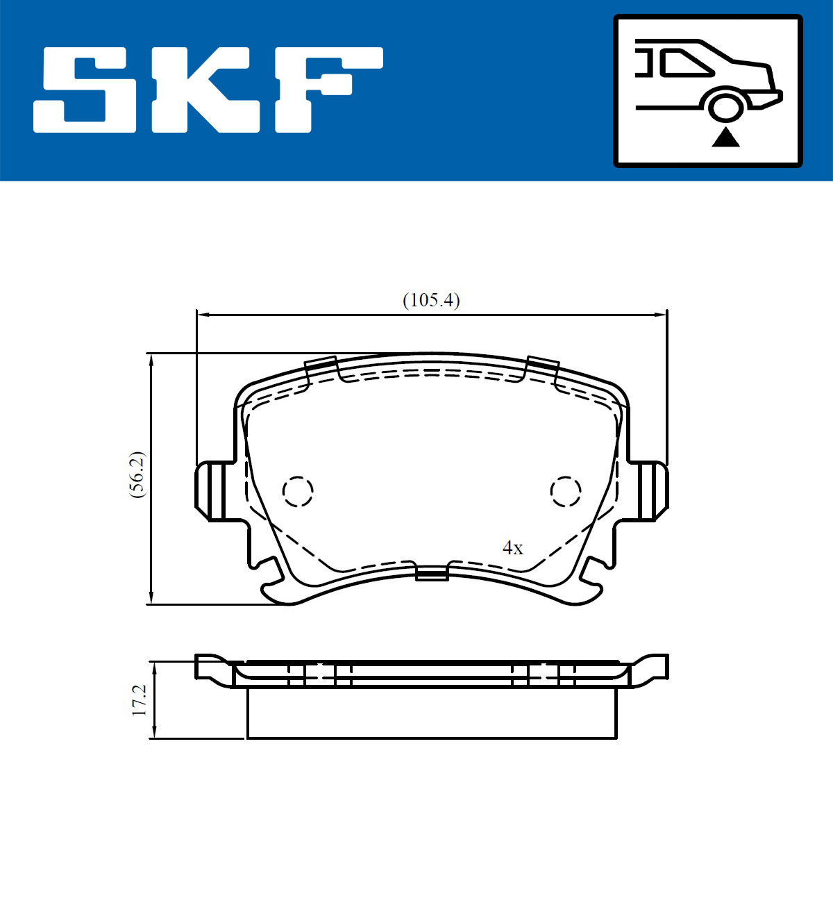 SKF Remblokset VKBP 90662