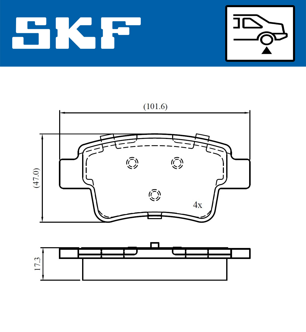 SKF Remblokset VKBP 90670