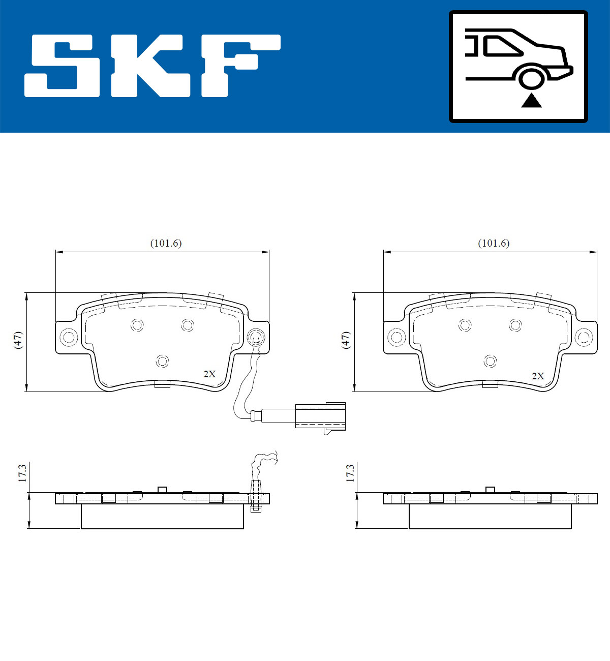 Remblokset SKF VKBP 90787 E