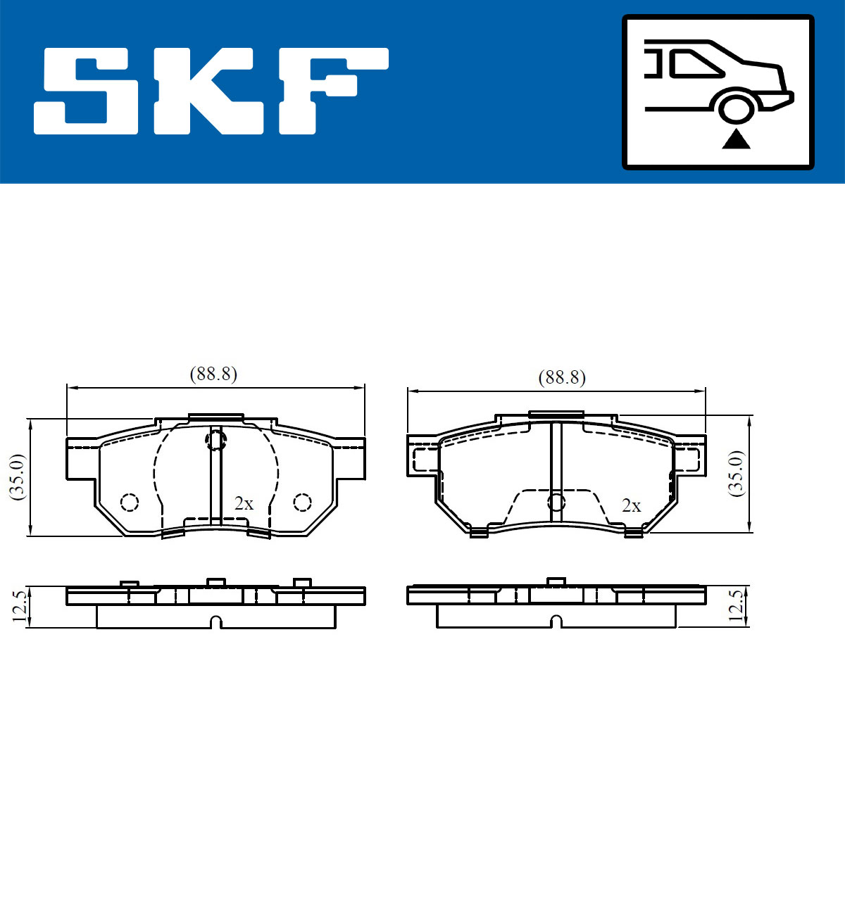 SKF Remblokset VKBP 90996