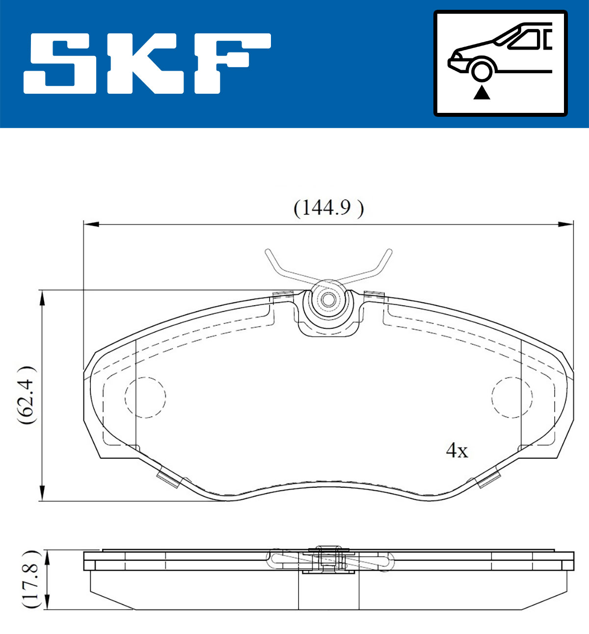 SKF Remblokset VKBP 80034