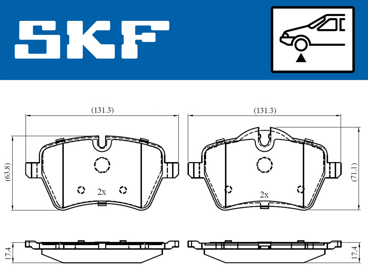 SKF Remblokset VKBP 80118