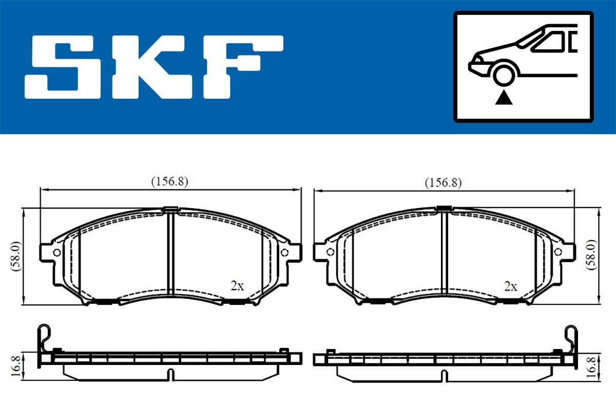 SKF Remblokset VKBP 80166 A