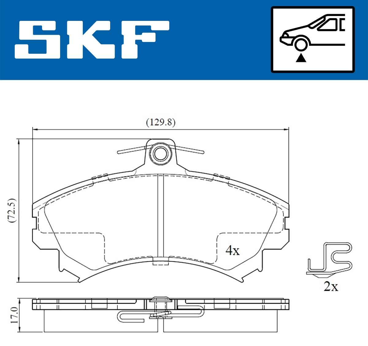 SKF Remblokset VKBP 80193 A