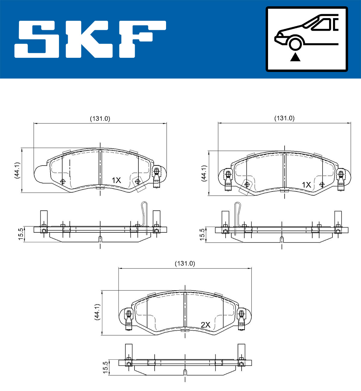 SKF Remblokset VKBP 80223 A
