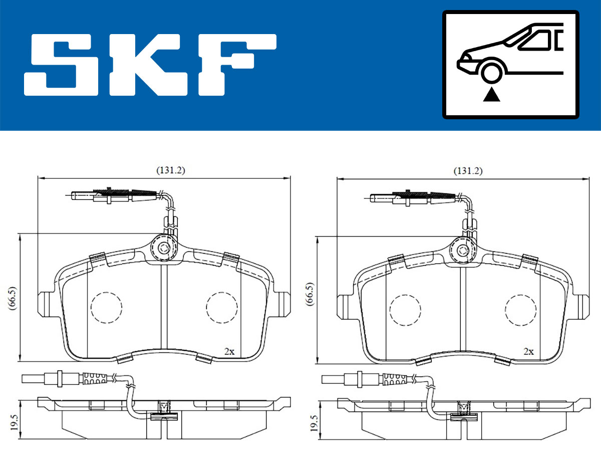 SKF Remblokset VKBP 80232 E