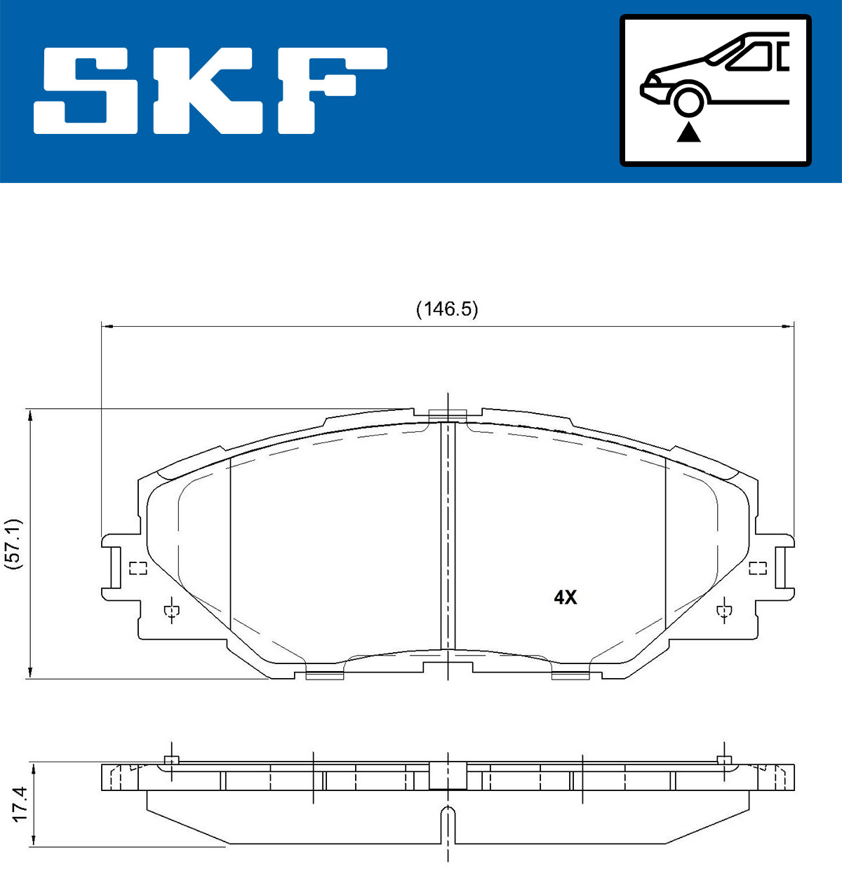 SKF Remblokset VKBP 80235