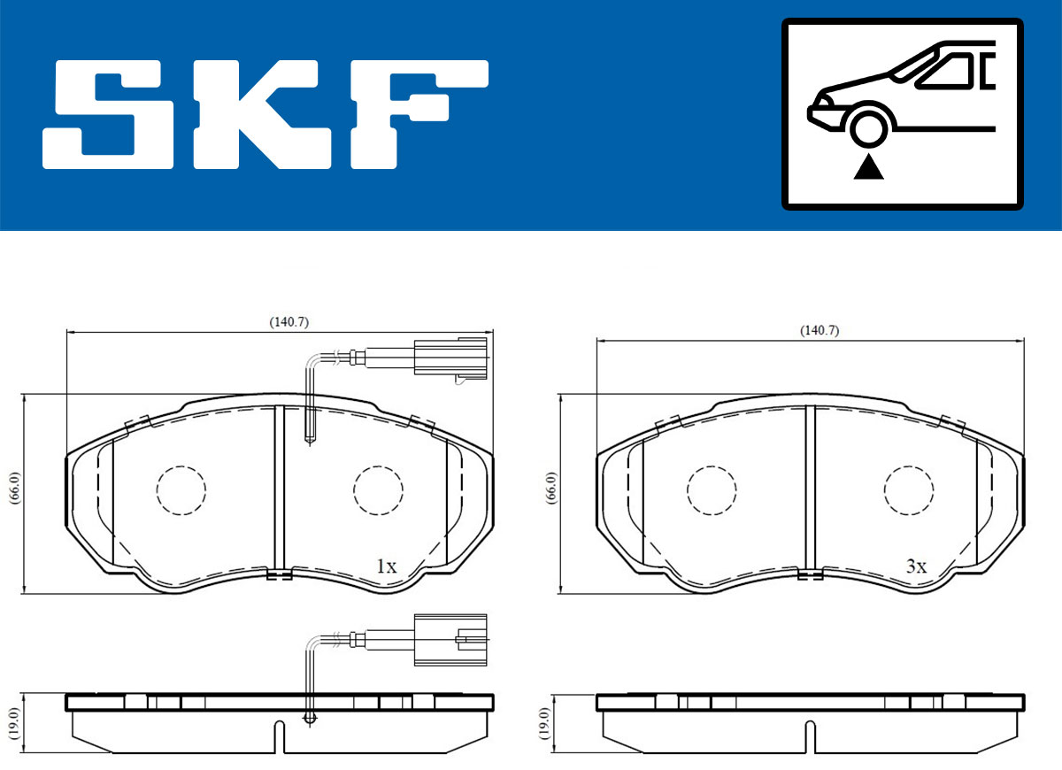 SKF Remblokset VKBP 80273 E