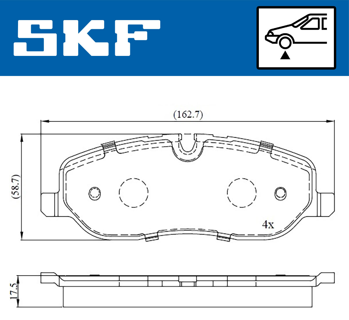 SKF Remblokset VKBP 80306