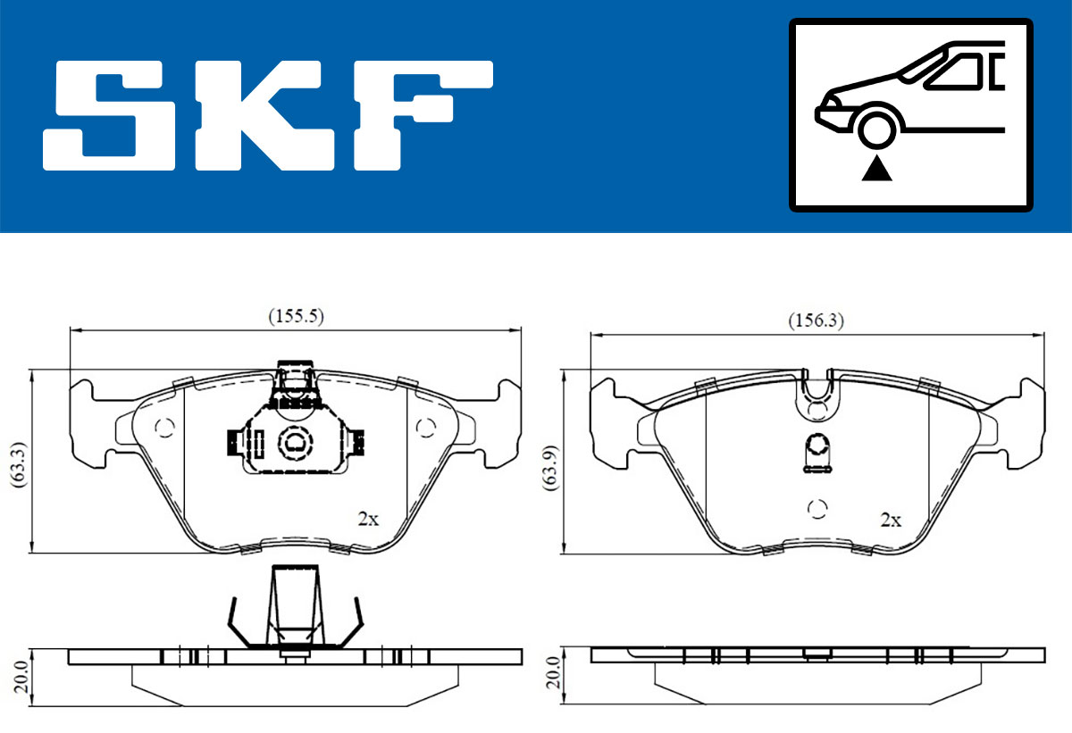 SKF Remblokset VKBP 80311