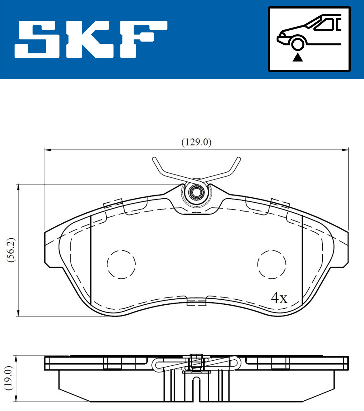 SKF Remblokset VKBP 80344