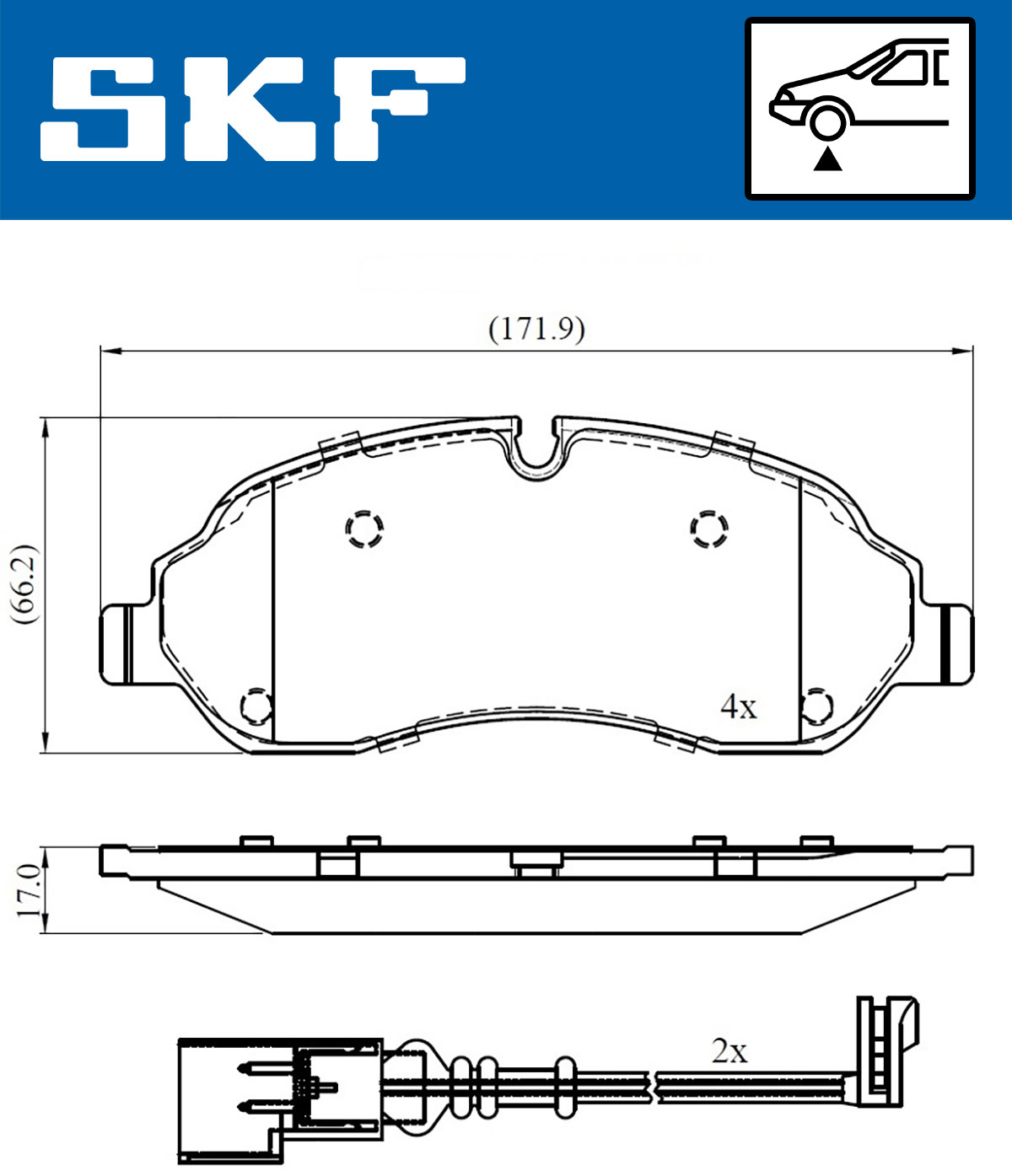 SKF Remblokset VKBP 80377 E
