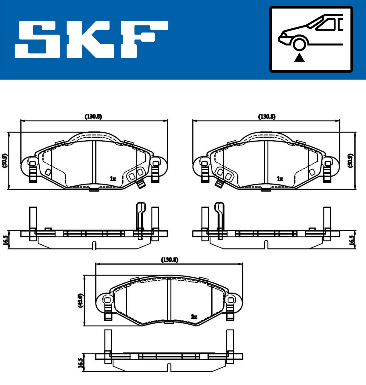 SKF Remblokset VKBP 80383 A