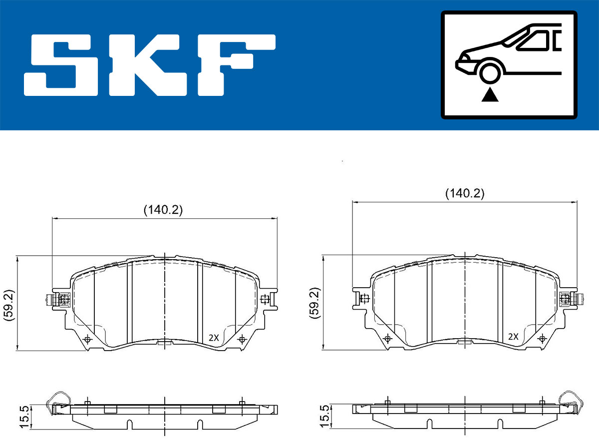 SKF Remblokset VKBP 80394 A