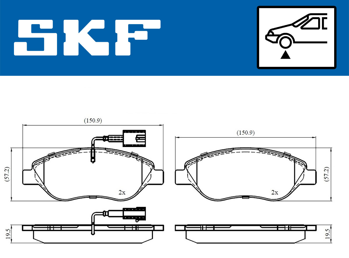 SKF Remblokset VKBP 80395 E