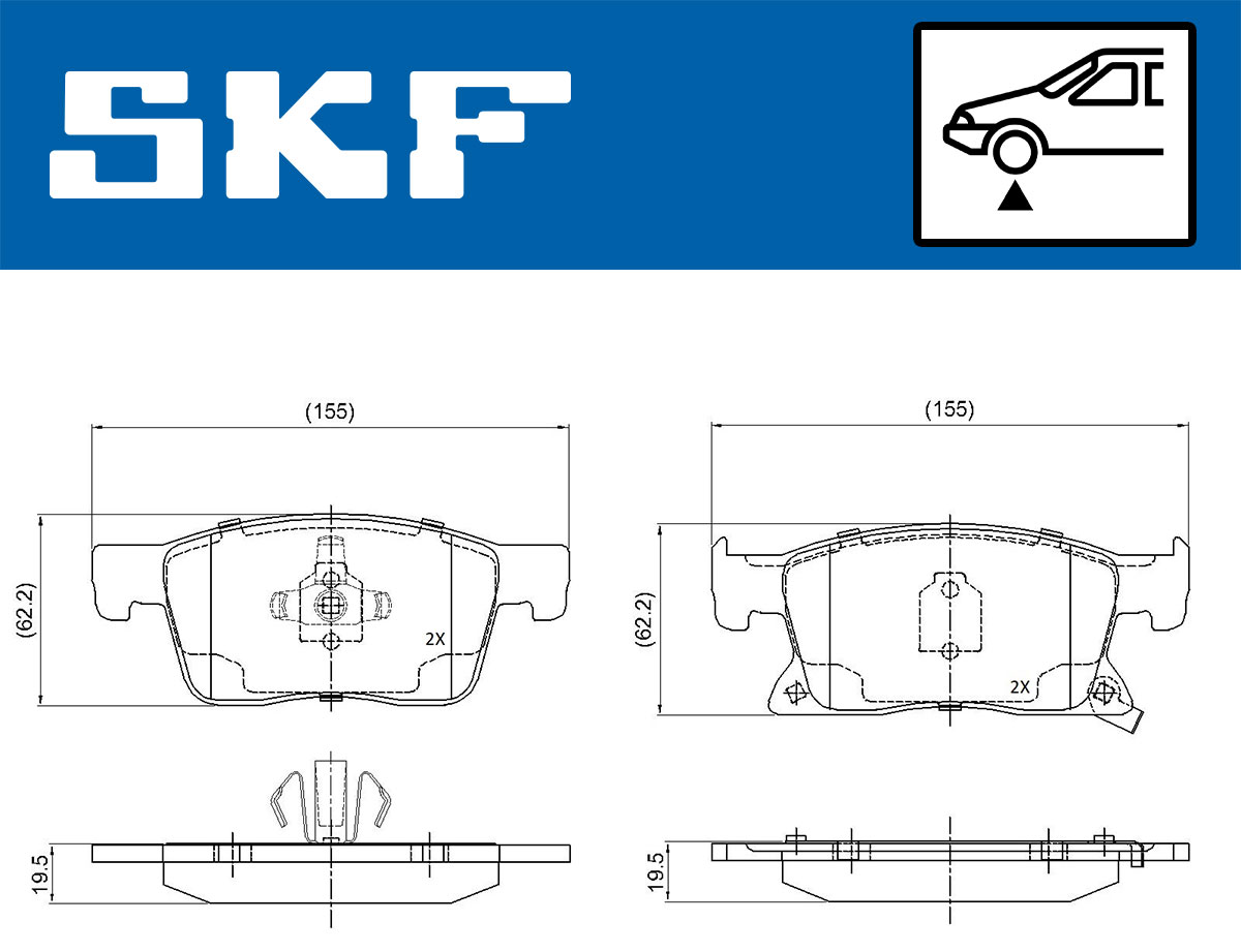 SKF Remblokset VKBP 80409 A