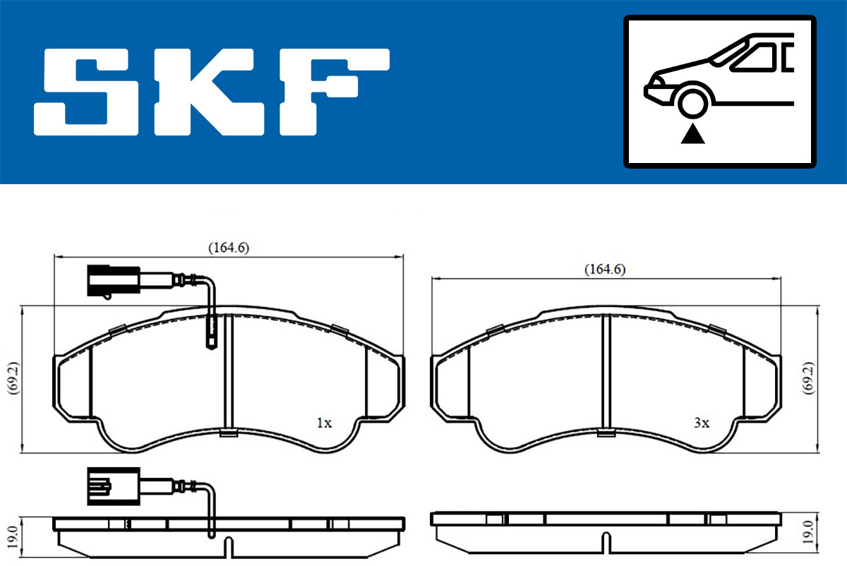 SKF Remblokset VKBP 80441 E
