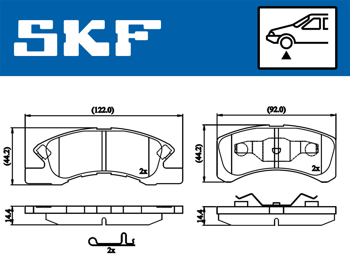 SKF Remblokset VKBP 80490 A