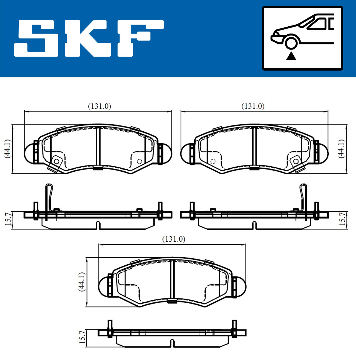 SKF Remblokset VKBP 80500 A