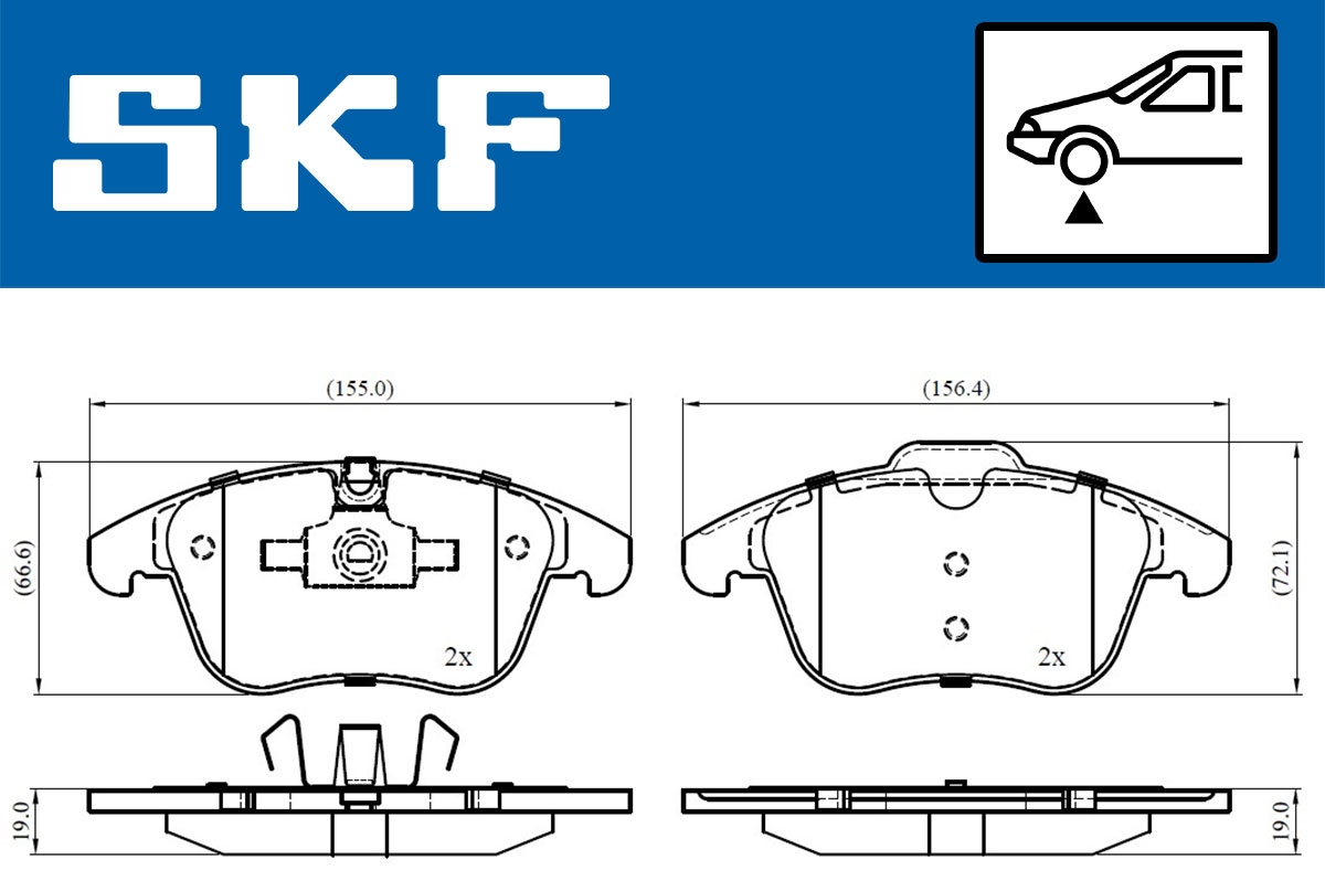 SKF Remblokset VKBP 80503