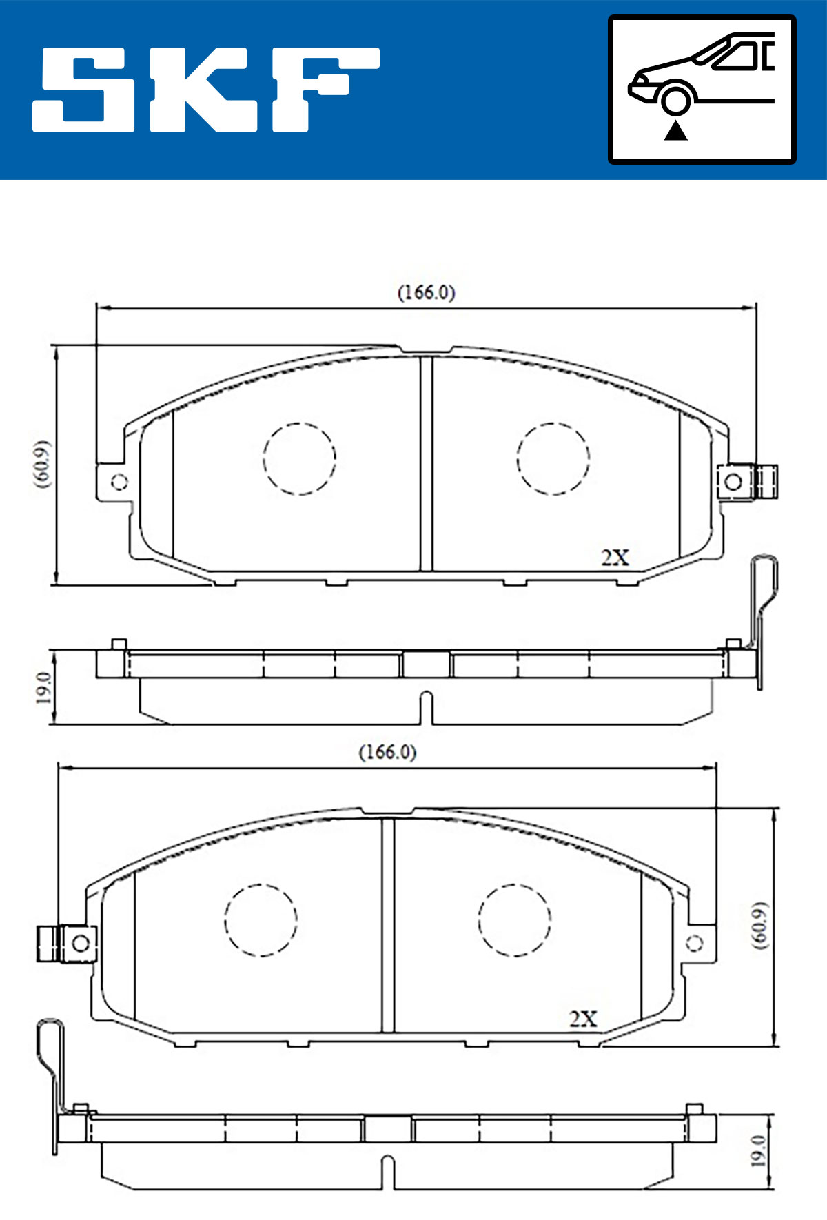 SKF Remblokset VKBP 80509 A