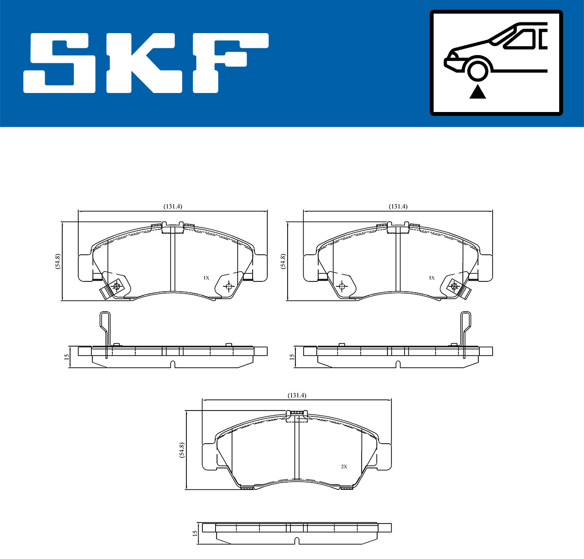 SKF Remblokset VKBP 80521 A