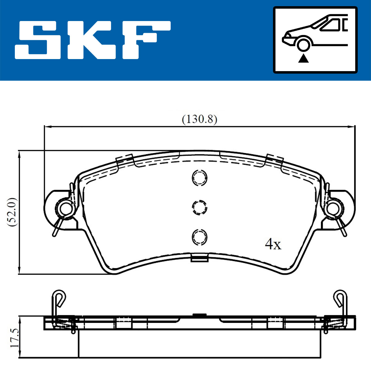SKF Remblokset VKBP 80525