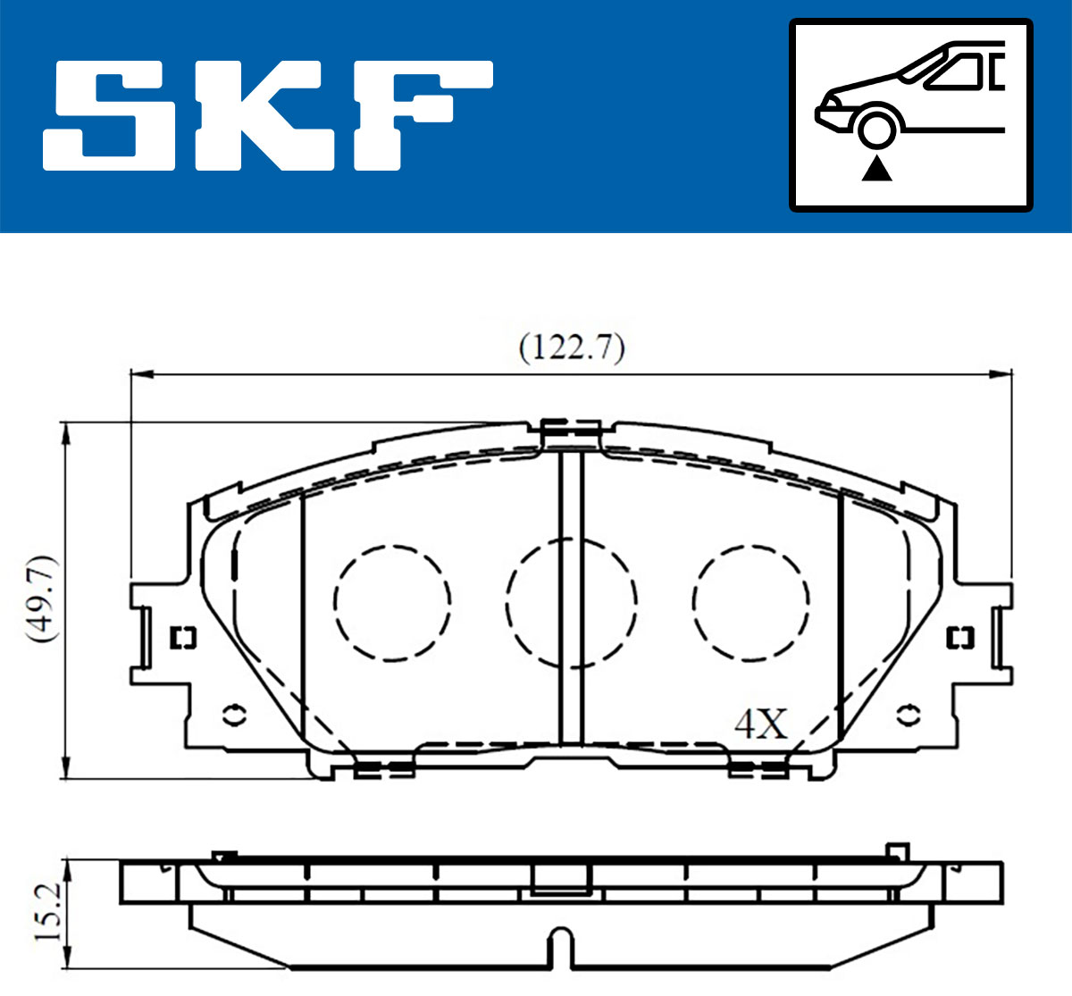 SKF Remblokset VKBP 80529