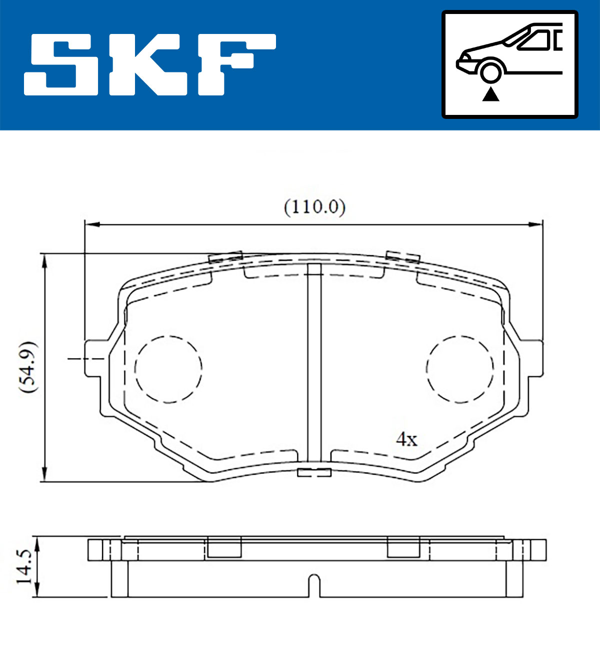 SKF Remblokset VKBP 80531 A