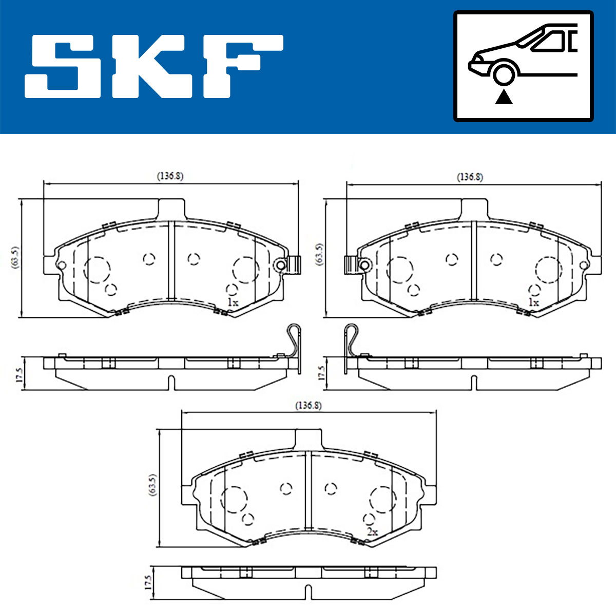 SKF Remblokset VKBP 80591 A