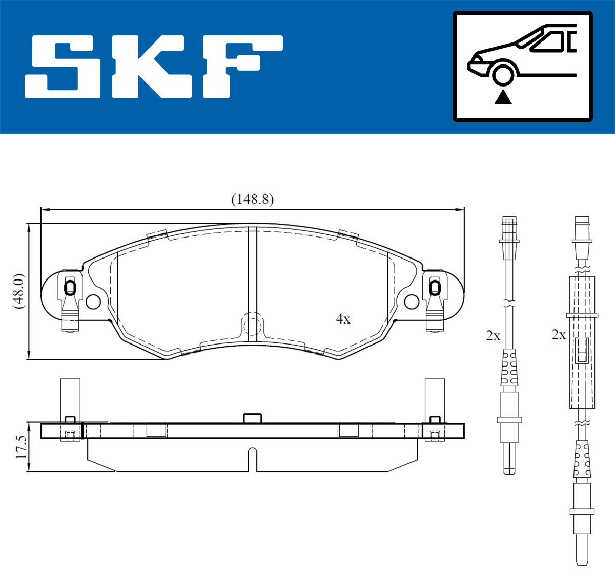 SKF Remblokset VKBP 80607 E