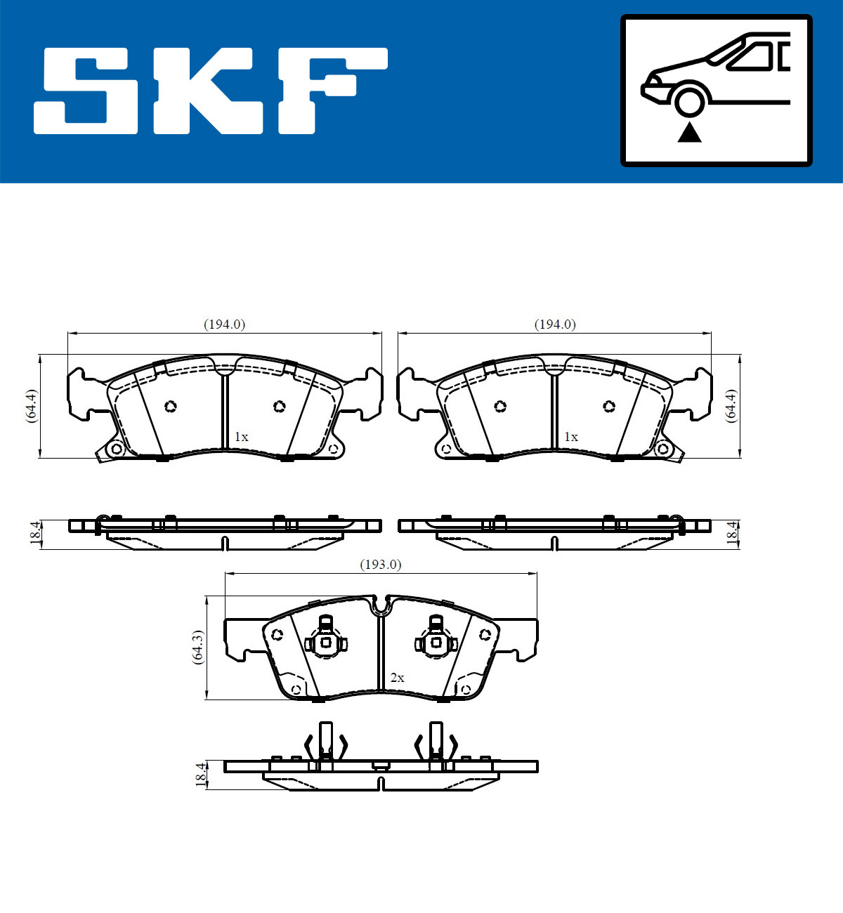 SKF Remblokset VKBP 80639 A