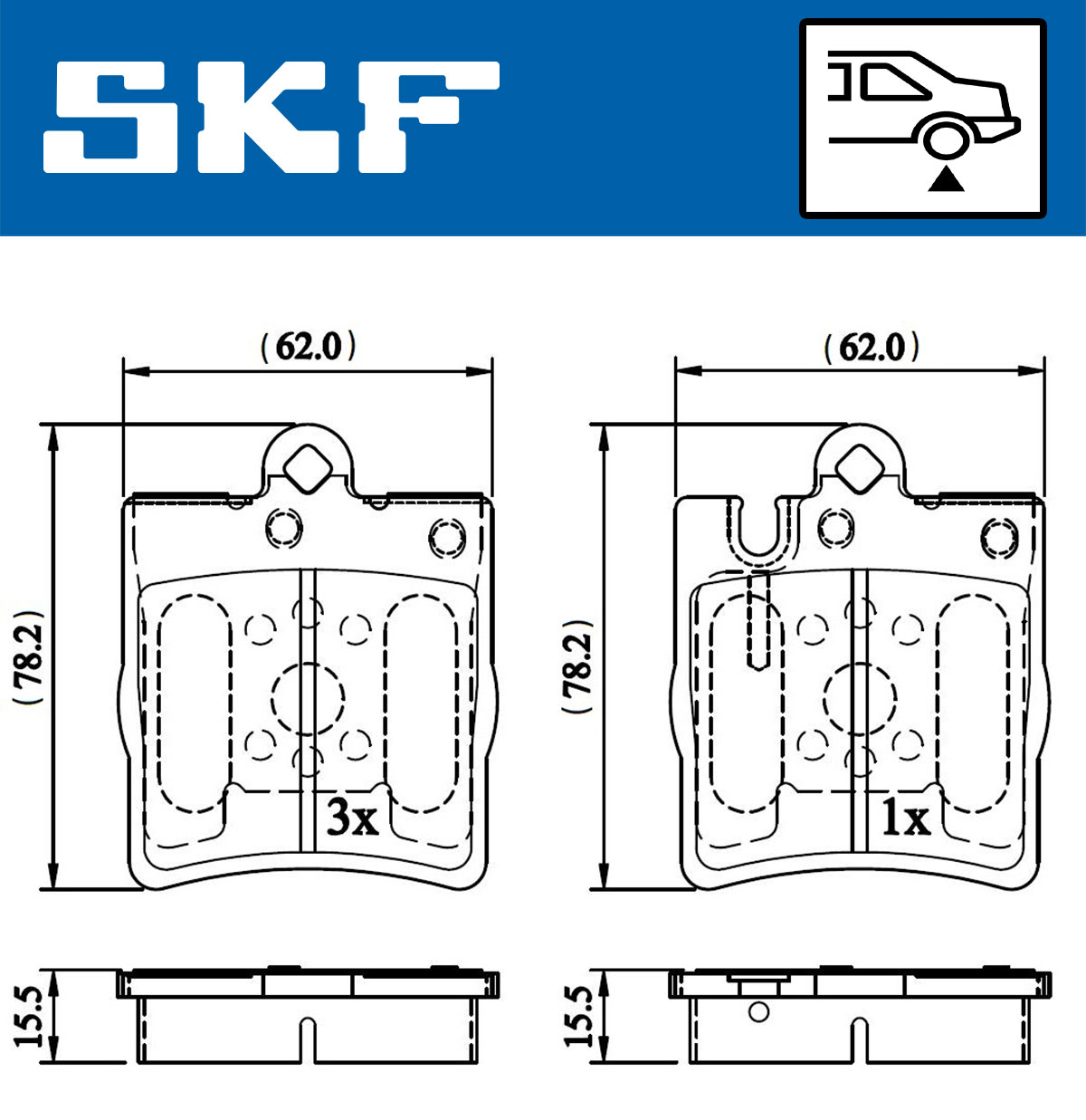 SKF Remblokset VKBP 90199