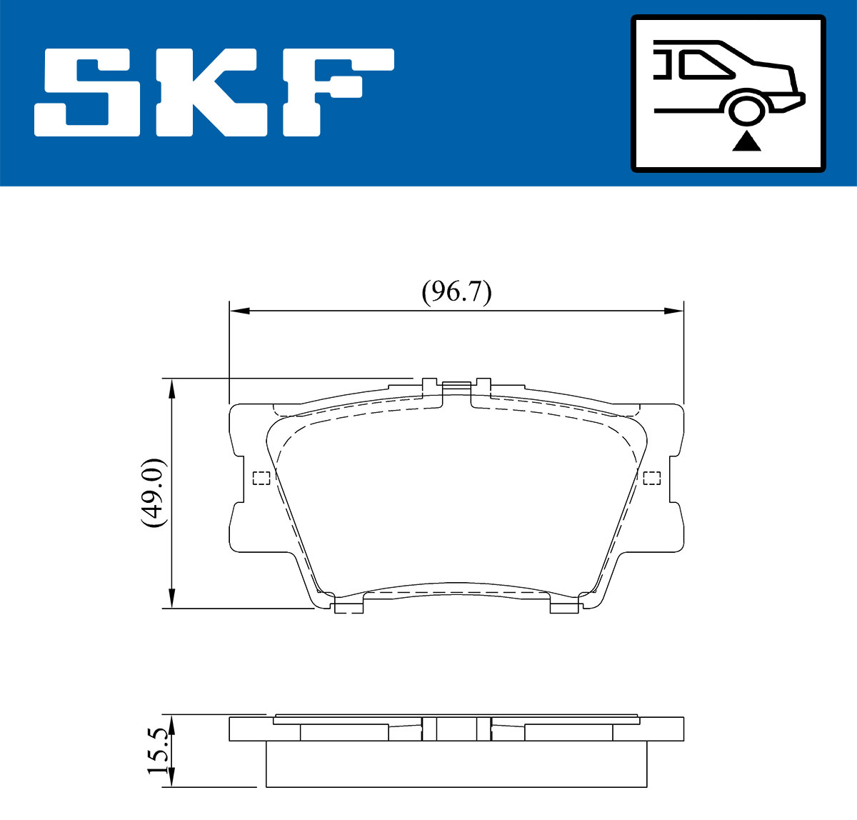 SKF Remblokset VKBP 90307