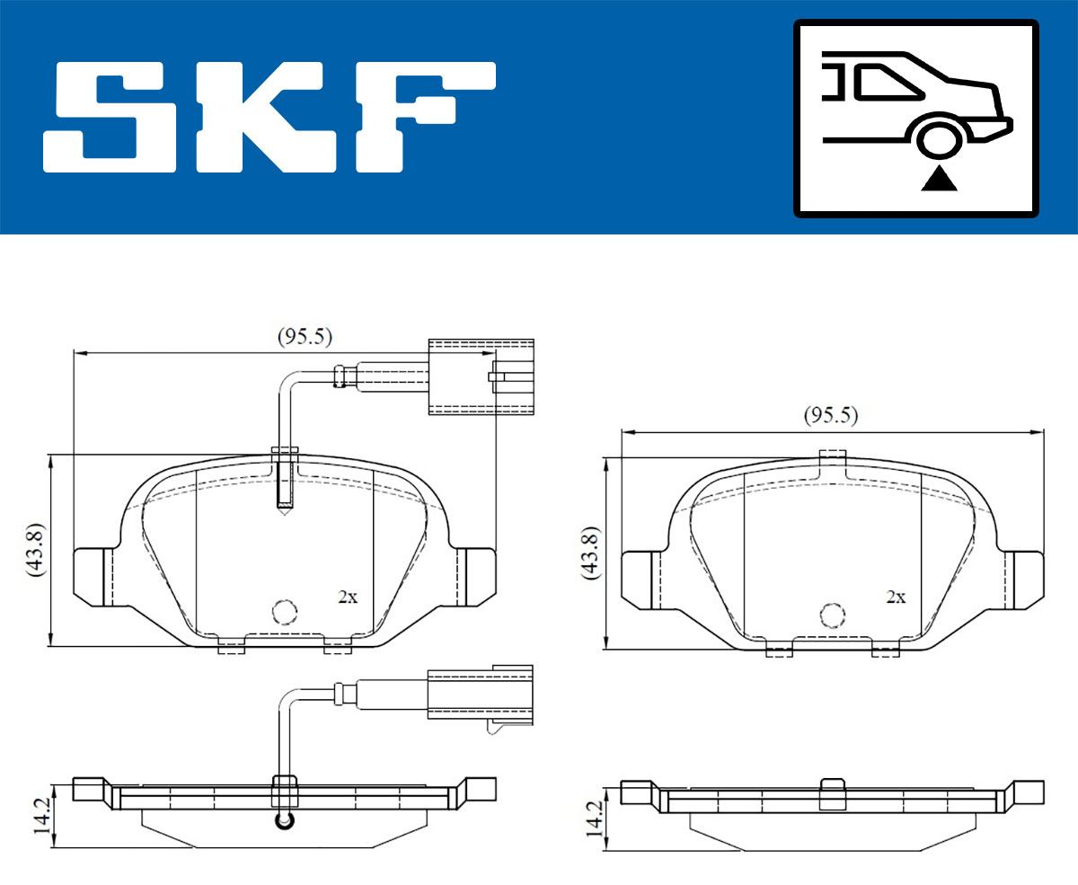 SKF Remblokset VKBP 90391 E