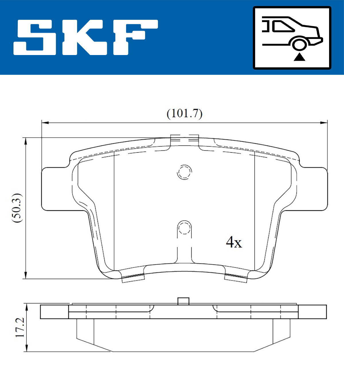 SKF Remblokset VKBP 90407