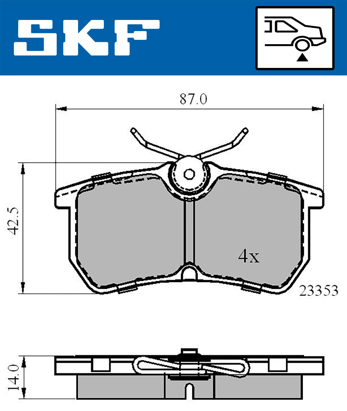 SKF Remblokset VKBP 90484