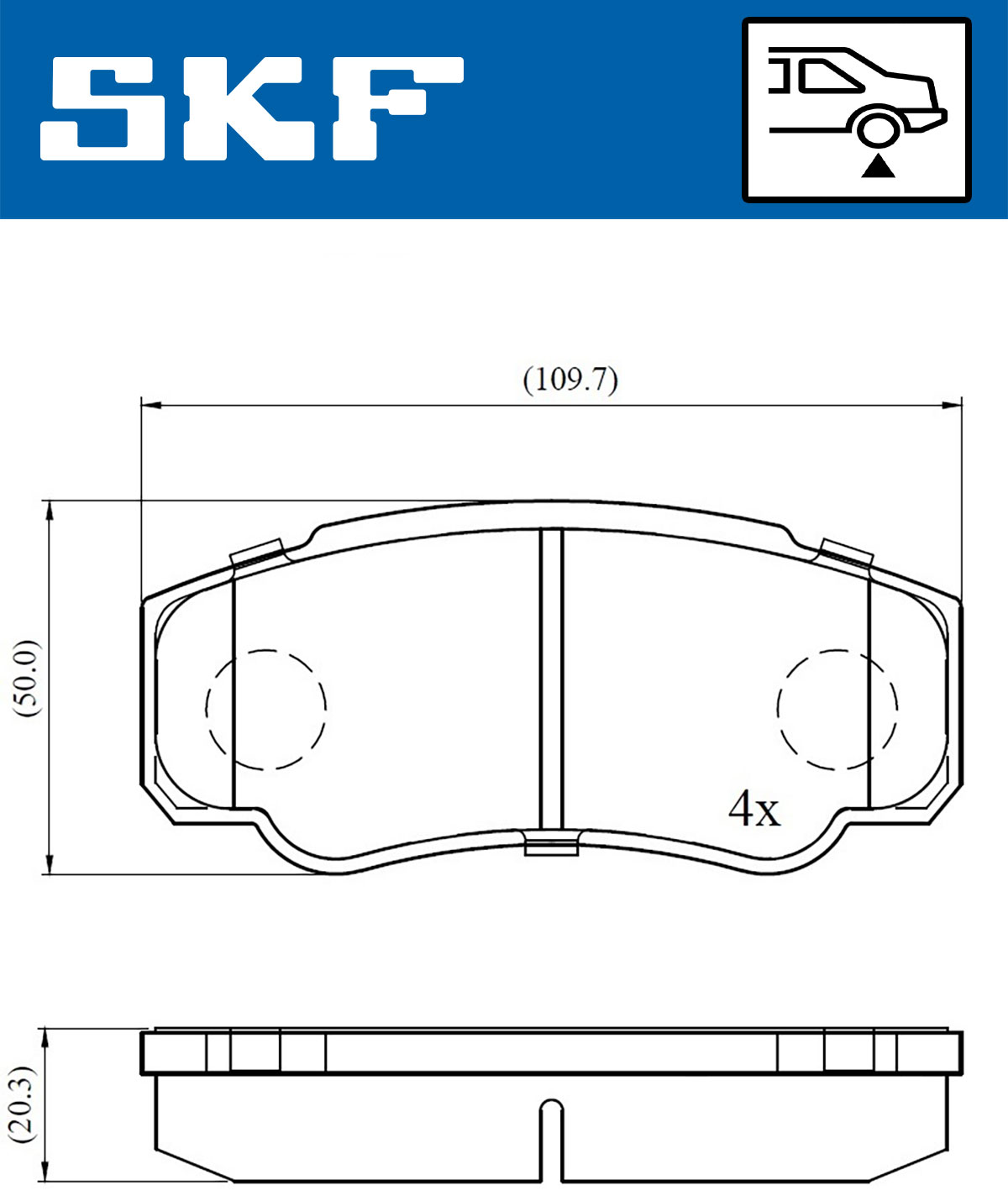 SKF Remblokset VKBP 90510