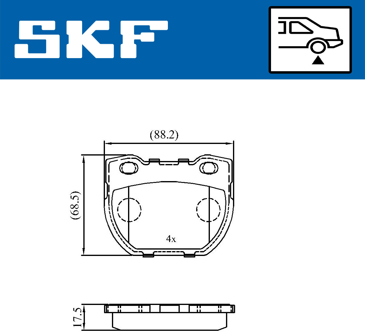SKF Remblokset VKBP 90514